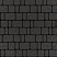 Тротуарные плиты "КЛАССИКО" - Б.1.КО.6 Стандарт Черный, комплект из 3 видов плит