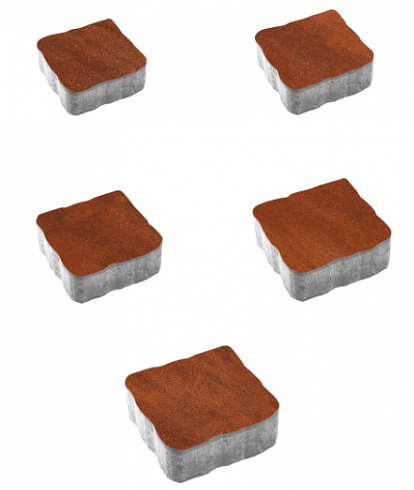 Тротуарные плиты "АНТИК" - Б.3.А.6 Листопад гладкий Барселона, комплект из 5 видов плит