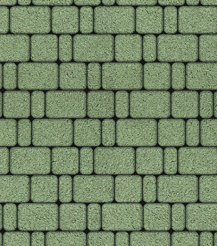 Тротуарные плиты "КЛАССИКО" - Б.1.КО.6 Стандарт Зелёный, комплект из 3 видов плит