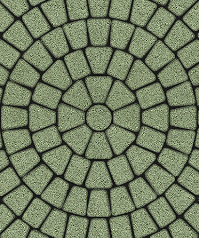 Тротуарные плиты "КЛАССИКО" - Б.2.КО.6 Гранит Зелёный, комплект из 3 видов плит