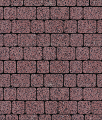 Тротуарные плиты "КЛАССИКО" - А.1.КО.4 Гранит Красный с чёрным, комплект из 2 видов плит