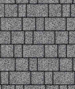 Тротуарные плиты "СТАРЫЙ ГОРОД" - Б.1.ФСМ.6 Гранит Серый с чёрным, комплект из 3 видов плит