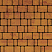 Тротуарные плиты "КЛАССИКО" - Б.1.КО.6 Листопад гладкий Каир, комплект из 3 видов плит