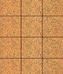 Тротуарные плиты "КВАДРАТ" - Б.1.К.6 Листопад гладкий Сахара