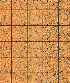 Тротуарные плиты "КВАДРАТ" - Б.2.К.6 Листопад гладкий Сахара