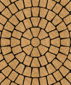 Тротуарные плиты "КЛАССИКО" - Б.2.КО.6 Листопад гранит Сахара, комплект из 3 видов плит