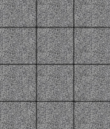 Тротуарные плиты "КВАДРАТ" - Б.1.К.6 Гранит Серый с чёрным