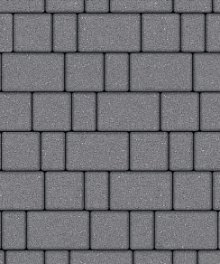 Тротуарные плиты "СТАРЫЙ ГОРОД" - Б.1.ФСМ.8 Гранит Серый, комплект из 3 видов плит