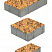 Тротуарные плиты "СТАРЫЙ ГОРОД" - Б.1.Фсм.6 Листопад гладкий Саванна, комплект из 3 видов плит