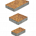 Тротуарная плитка "СТАРЫЙ ГОРОД" - А.1.ФСМ.4 Листопад гранит Осень, комплект из 3 видов плит