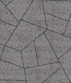 Тротуарные плиты "ОРИГАМИ" - Б.4.ФСМ.8 Стоунмикс Кремовый с чёрным, комплект из 6 видов плит