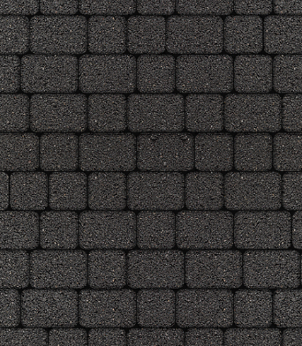 Тротуарная плитка "КЛАССИКО" - А.1.КО.4 Стандарт Черный, комплект из 2 видов плит