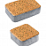Тротуарная плитка "КЛАССИКО" - А.1.КО.4 Листопад гладкий Сахара, комплект из 2 видов плит