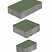 Тротуарные плиты "СТАРЫЙ ГОРОД" - Б.1.ФСМ.6 Стандарт Зелёный, комплект из 3 видов плит