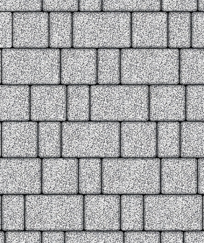 Тротуарные плиты "СТАРЫЙ ГОРОД" - Б.1.ФСМ.8 Стоунмикс Бело-чёрный, комплект из 3 видов плит