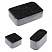 Тротуарная плитка "КЛАССИКО" - Б.1.КО.6 Стоунмикс Чёрный, комплект из 3 видов плит
