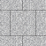 Тротуарная плитка "КВАДРАТ" - Б.5.К.6 Стоунмикс Бело-чёрный