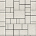 Тротуарная плитка "МЮНХЕН" - Б.2.ФСМ.6 Гранит Белый, комплект из 4 видов плит