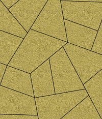 Тротуарные плиты "ОРИГАМИ" - Б.4.ФСМ.8 Стандарт (Гладкий) Жёлтый, комплект из 6 видов плит