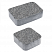 Тротуарные плиты "КЛАССИКО" - А.1.КО.4 Гранит Серый с чёрным, комплект из 2 видов плит