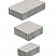 Тротуарная плитка "СТАРЫЙ ГОРОД" - А.1.ФСМ.4 Стоунмикс Белый, комплект из 3 видов плит