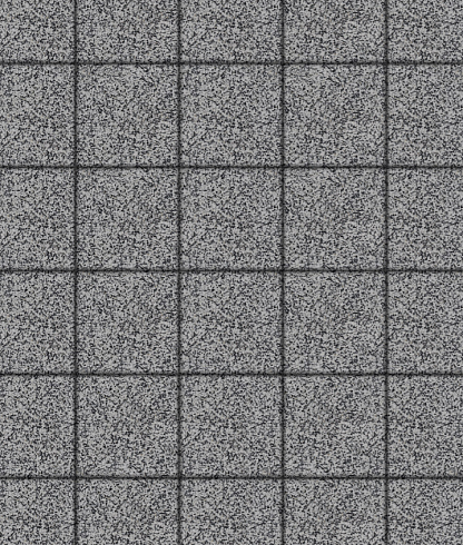 Тротуарная плитка "КВАДРАТ" - Б.2.К.6 Стоунмикс Серый с чёрным
