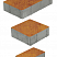 Тротуарные плиты "СТАРЫЙ ГОРОД" - Б.1.Фсм.6 Листопад гладкий Каир, комплект из 3 видов плит