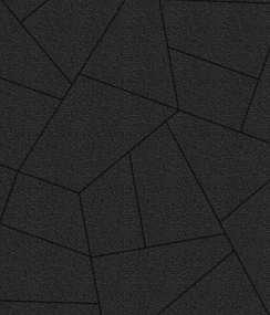 Тротуарные плиты "ОРИГАМИ" - Б.4.ФСМ.8 Стандарт (Гладкий) Чёрный, комплект из 6 видов плит