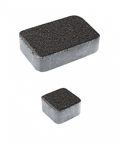 Тротуарные плиты "КЛАССИКО" - Б.1.КО.6 М Гранит Чёрный, комплект из 2 видов плит