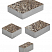 Тротуарные плиты "МЮНХЕН" - Б.2.ФСМ.6 Листопад гладкий Хаски, комплект из 4 видов плит