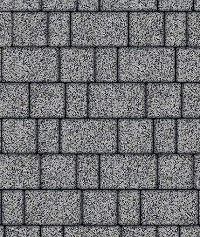 Тротуарные плиты "СТАРЫЙ ГОРОД" - Б.1.ФСМ.8 Стоунмикс Серый с чёрным, комплект из 3 видов плит