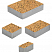 Тротуарные плиты "МЮНХЕН" - Б.2.ФСМ.6 Листопад гладкий Сахара, комплект из 4 видов плит