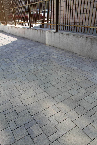 Тротуарная плитка "МЮНХЕН" - Б.2.ФСМ.6 Стандарт Серый, комплект из 4 видов плит
