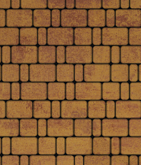 Тротуарные плиты "КЛАССИКО" - Б.1.КО.6 Листопад гранит Каир, комплект из 3 видов плит