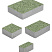Тротуарная плитка "МЮНХЕН" - Б.2.ФСМ.6 Гранит Зелёный, комплект из 4 видов плит