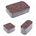 Тротуарные плиты "КЛАССИКО" - Б.1.КО.6 М Гранит Красный с чёрным, комплект из 2 видов плит