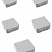 Тротуарные плиты "АНТИК" - Б.3.А.6 Стандарт Белый, комплект из 5 видов плит
