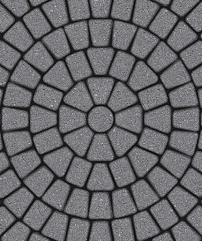 Тротуарные плиты "КЛАССИКО" - Б.2.КО.6 Гранит Серый, комплект из 3 видов плит