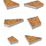 Тротуарные плиты "ОРИГАМИ" - Б.4.ФСМ.8 Листопад гранит Каир, комплект из 6 видов плит