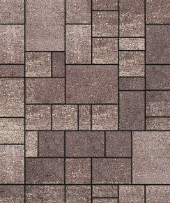 Тротуарная плитка "МЮНХЕН" - Б.2.ФСМ.6 Искусственный камень Плитняк, комплект из 4 видов плит