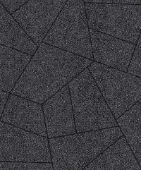 Тротуарные плиты "ОРИГАМИ" - Б.4.ФСМ.8 Стоунмикс Чёрный, комплект из 6 видов плит
