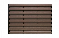 Забор из ДПК 3D WOOD горизонтальный