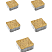Тротуарные плиты "АНТИК" - Б.3.А.6 Листопад гранит Каир, комплект из 5 видов плит
