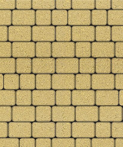 Тротуарные плиты "КЛАССИКО" - А.1.КО.4 Гранит Жёлтый, комплект из 2 видов плит
