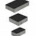 Тротуарная плитка "СТАРЫЙ ГОРОД" - А.1.ФСМ.4 Cтандарт Чёрный, комплект из 3 видов плит