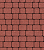 Тротуарная плитка "КЛАССИКО" - А.1.КО.4 Стандарт Красный, комплект из 2 видов плит