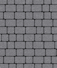 Тротуарные плиты "КЛАССИКО" - Б.1.КО.6 М Гранит Серый, комплект из 2 видов плит