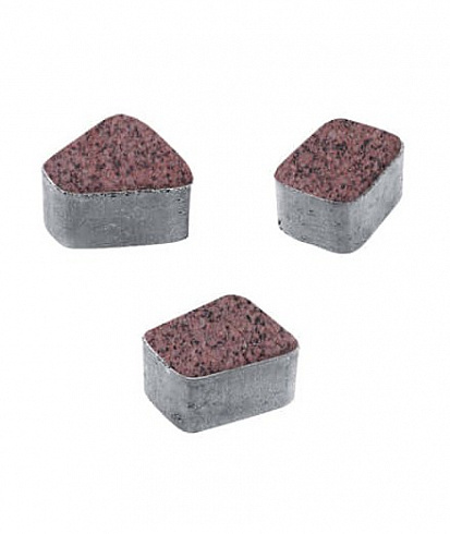 Тротуарные плиты "КЛАССИКО" - Б.2.КО.6 Гранит Красный с чёрным, комплект из 3 видов плит