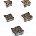 Тротуарные плиты "АНТИК" - Б.3.А.6 Листопад гранит Мустанг, комплект из 5 видов плит
