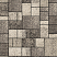 Тротуарные плиты "МЮНХЕН" - Б.2.ФСМ.6 Листопад гранит Антрацит, комплект из 4 видов плит
